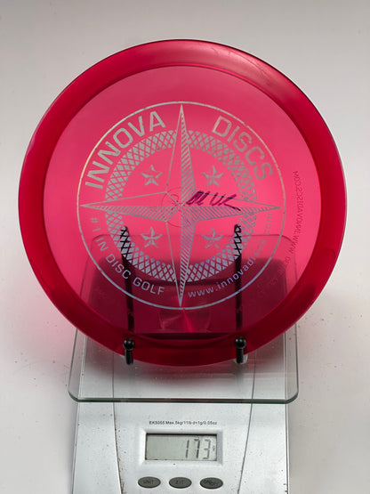 Innova Champion Leopard3 – Transparent Red w/ Silver Compass Star Stamp