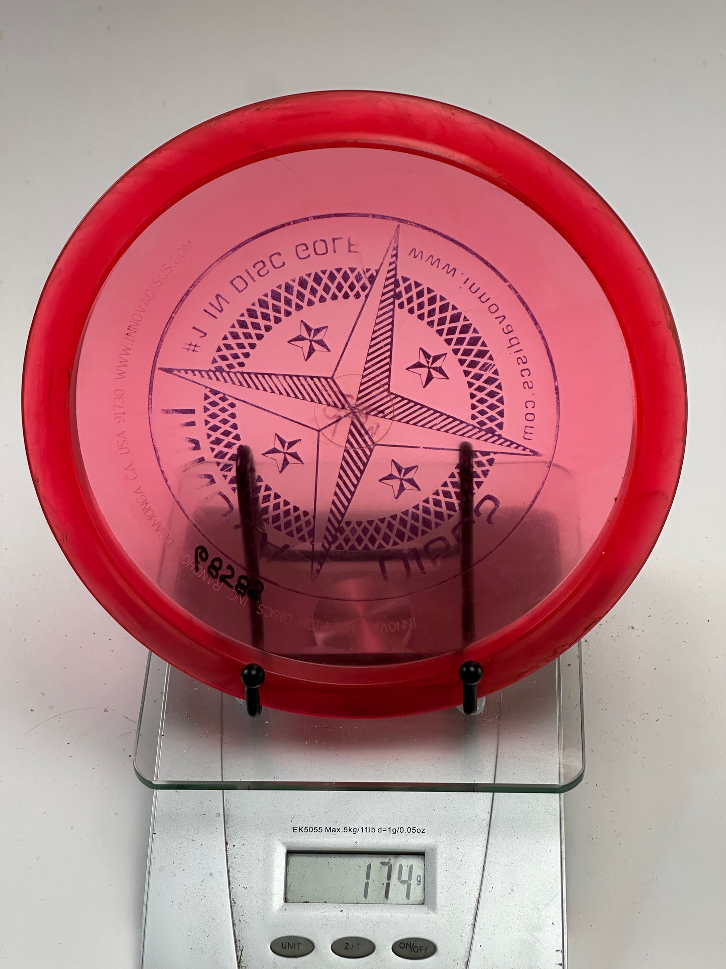 Innova Champion Leopard3 – Transparent Red w/ Blue Star Stamp