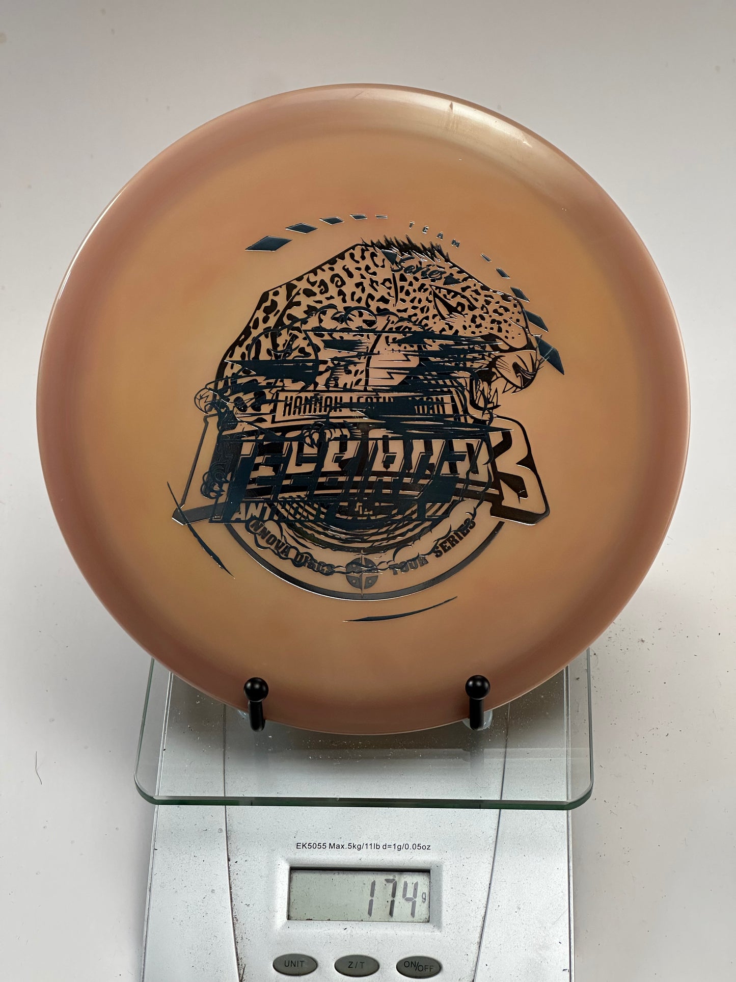 Innova Star Leopard3 (Brown Opaque) – Black Hannah Leatherman Team Stamp