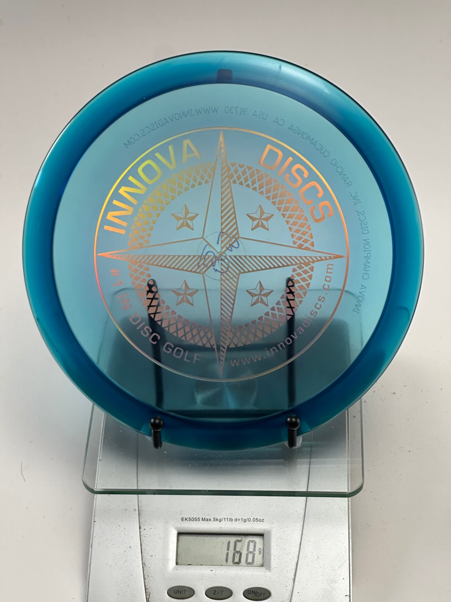 Innova Champion Leopard3 – Transparent Blue Compass Stamp (168g)