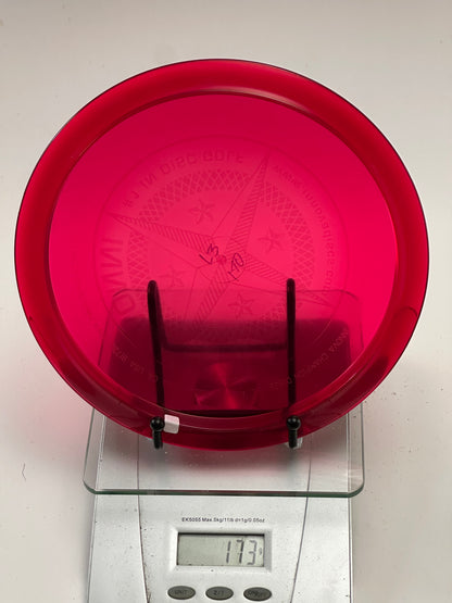 Innova Champion Leopard3 – Transparent Red, Embossed Star Stamp (173g)