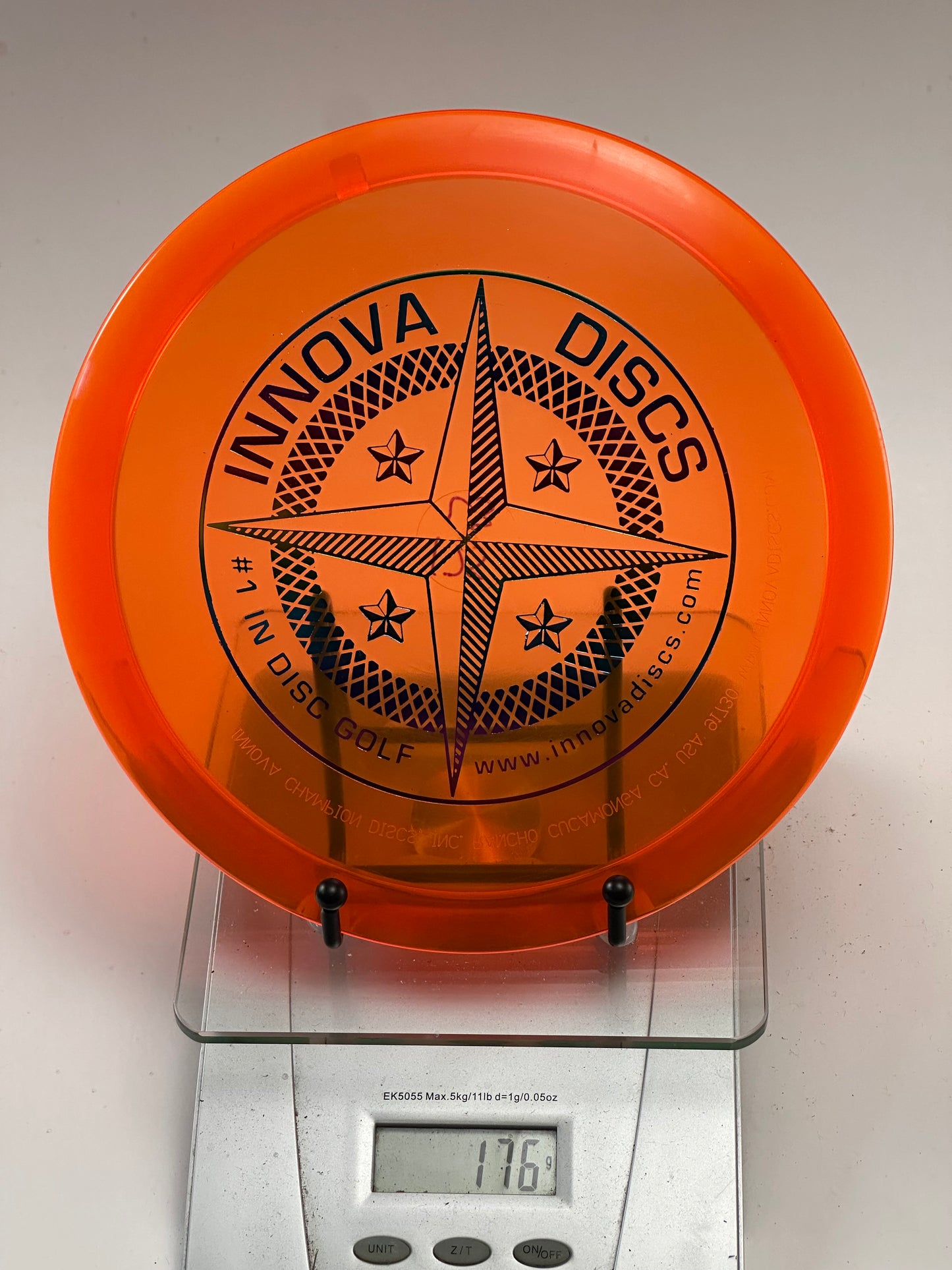 Innova Champion Leopard3 (176g) Transparent Orange w/ Black Star Stamp