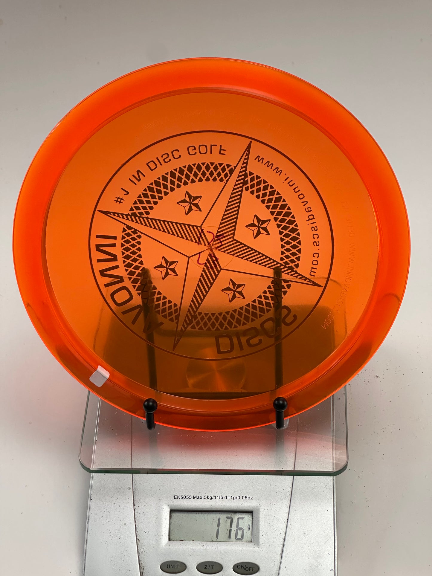 Innova Champion Leopard3 (176g) Transparent Orange w/ Black Star Stamp