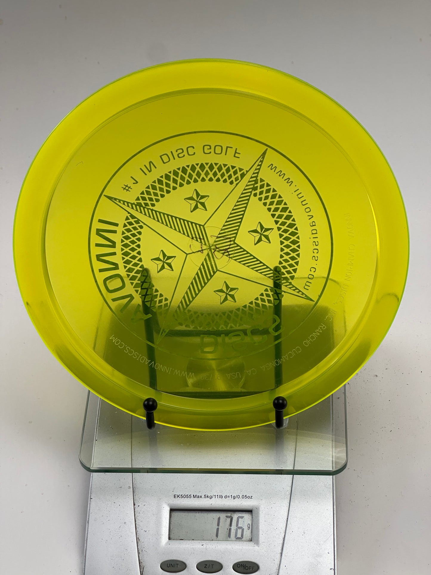 Innova Champion Leopard3 – Transparent Yellow w/ Green Star Stamp
