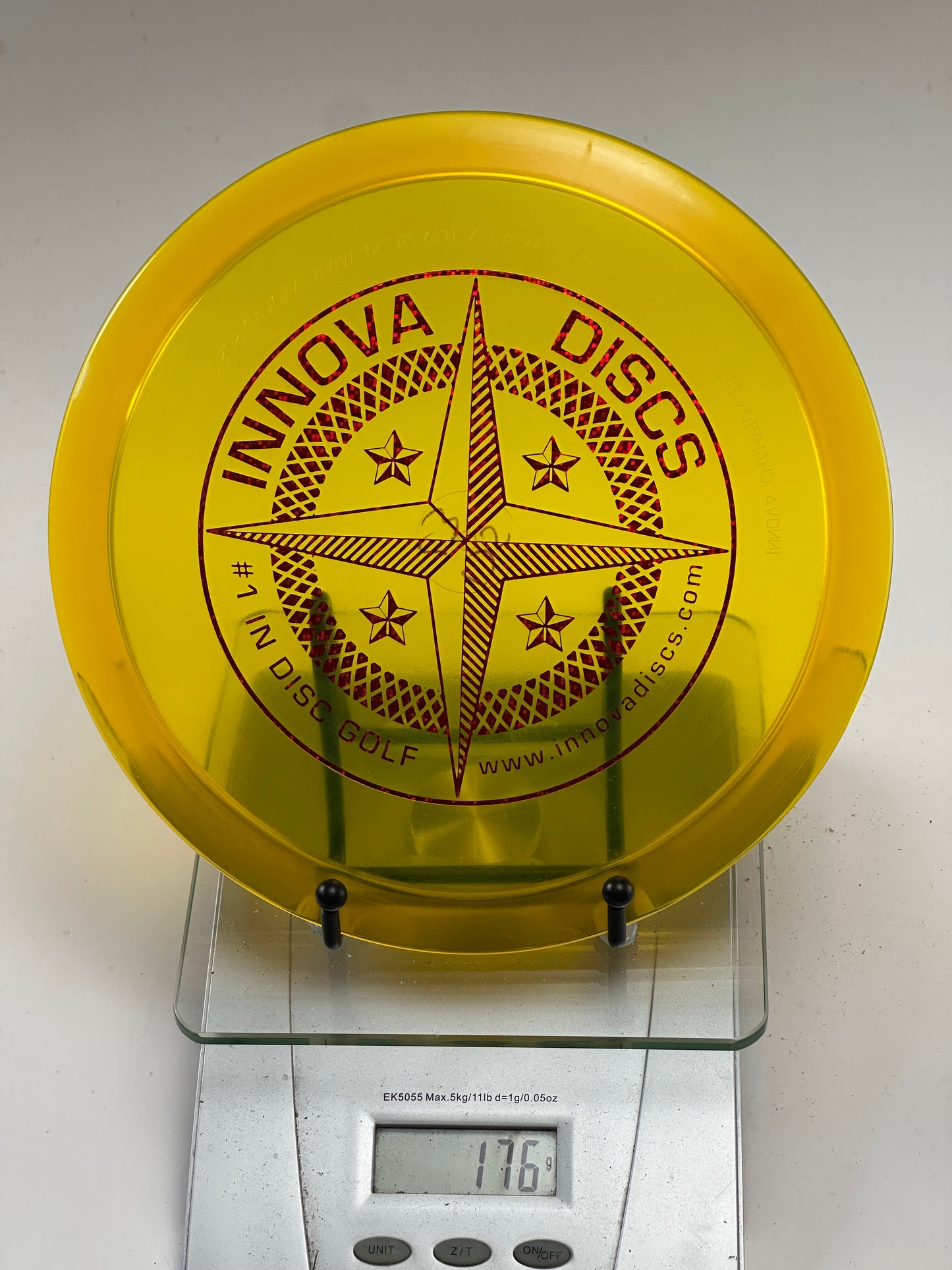 Innova Champion Leopard3 – Transparent Yellow w/ Red Compass Stamp 176g