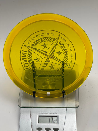 Innova Champion Leopard3 176g Transparent Yellow – Holographic Compass Stamp