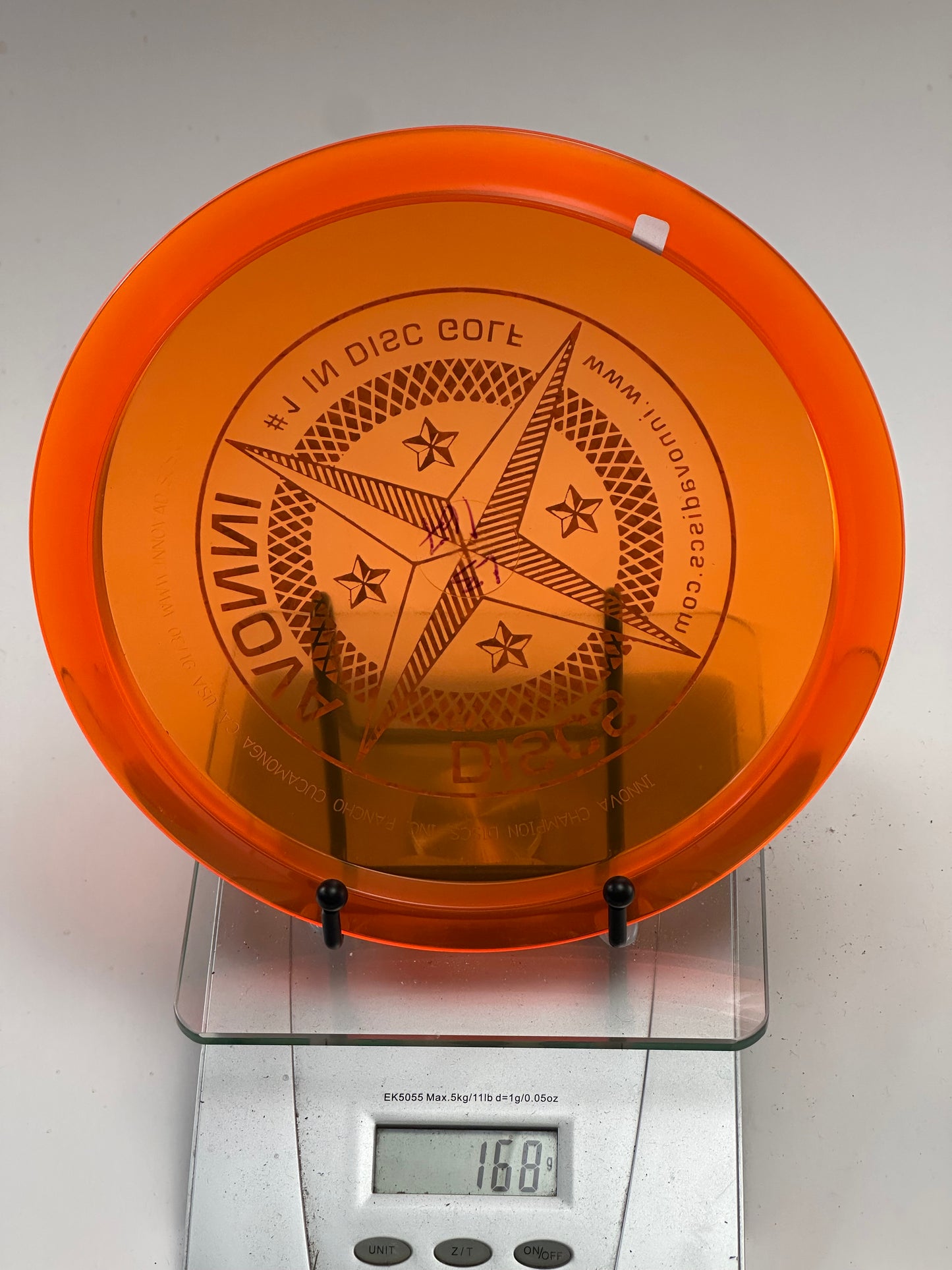 Innova Champion Leopard3 – Transparent Orange w/ Blue Innova Star Stamp