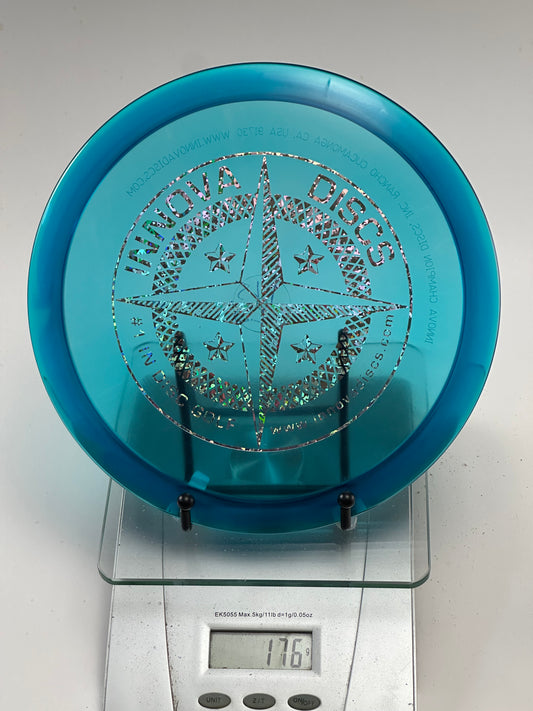 Innova Champion Leopard3 – Transparent Blue – Holographic Star Stamp – 176g