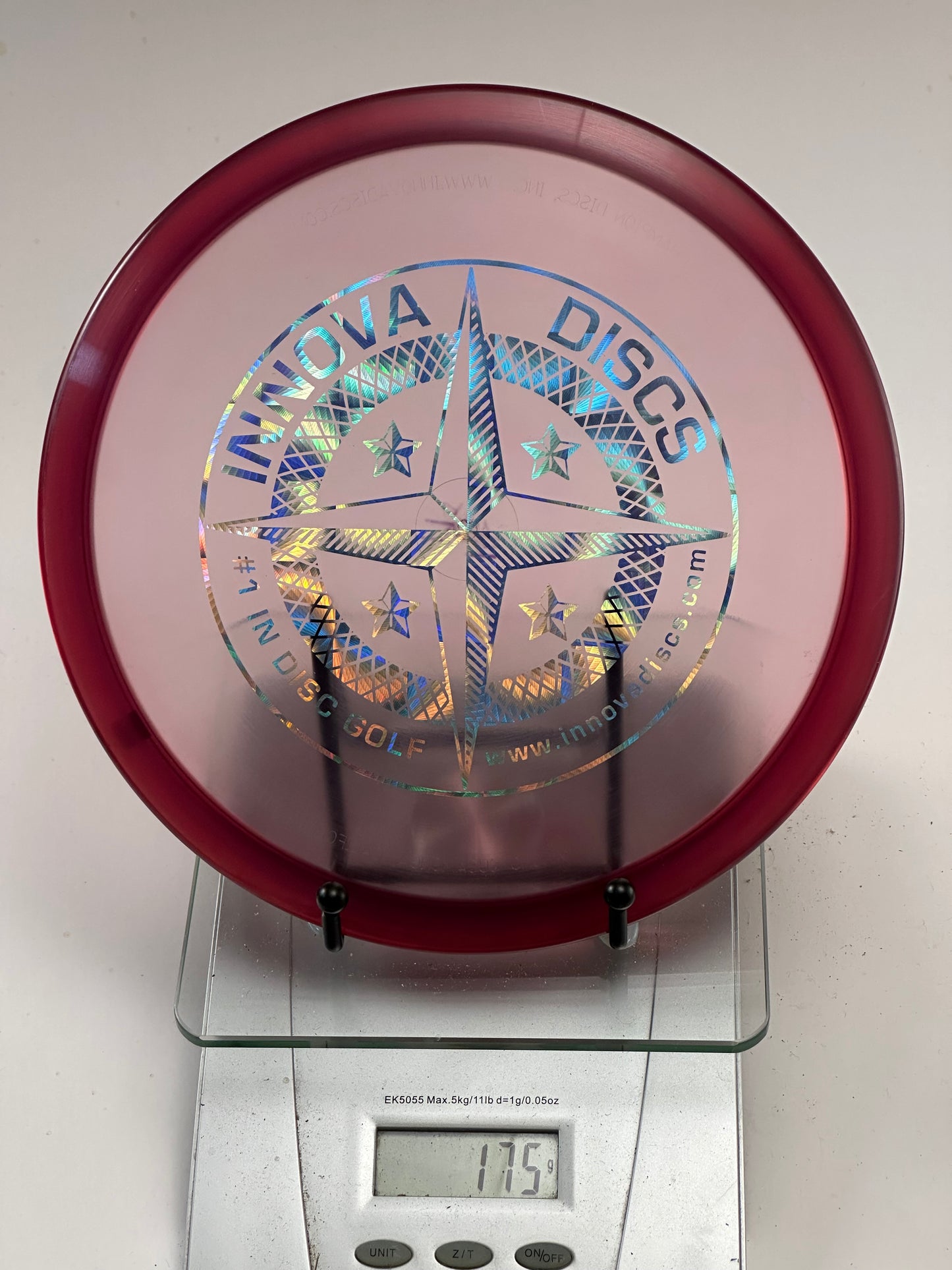 Innova Champion Mako3 Midrange (175g) – Transparent Red Compass Stamp