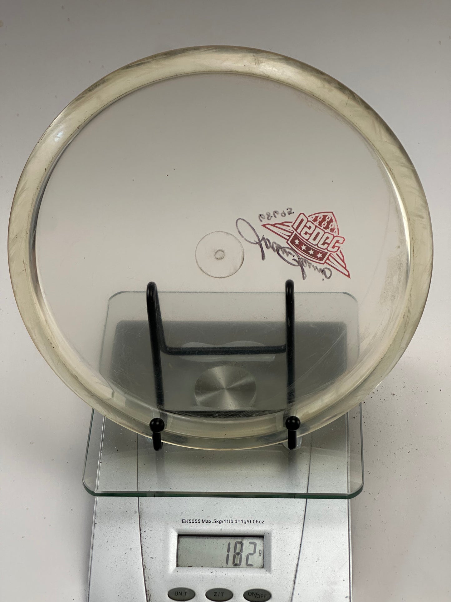 Innova Champion Mako3 Clear w/ Red USGC Stamp & Ken Climo Signature