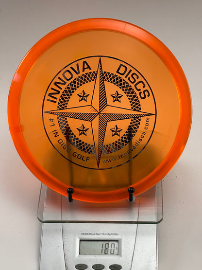 Innova Champion Mako3 – Translucent Orange Compass Star Stamp (180g)