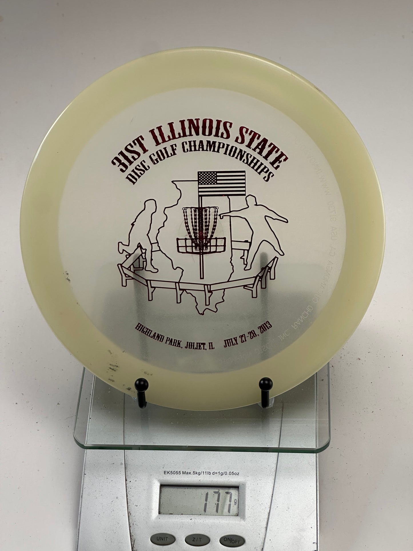Innova Max Champion Glow Distance Driver – 31st Illinois State Championships Stamp