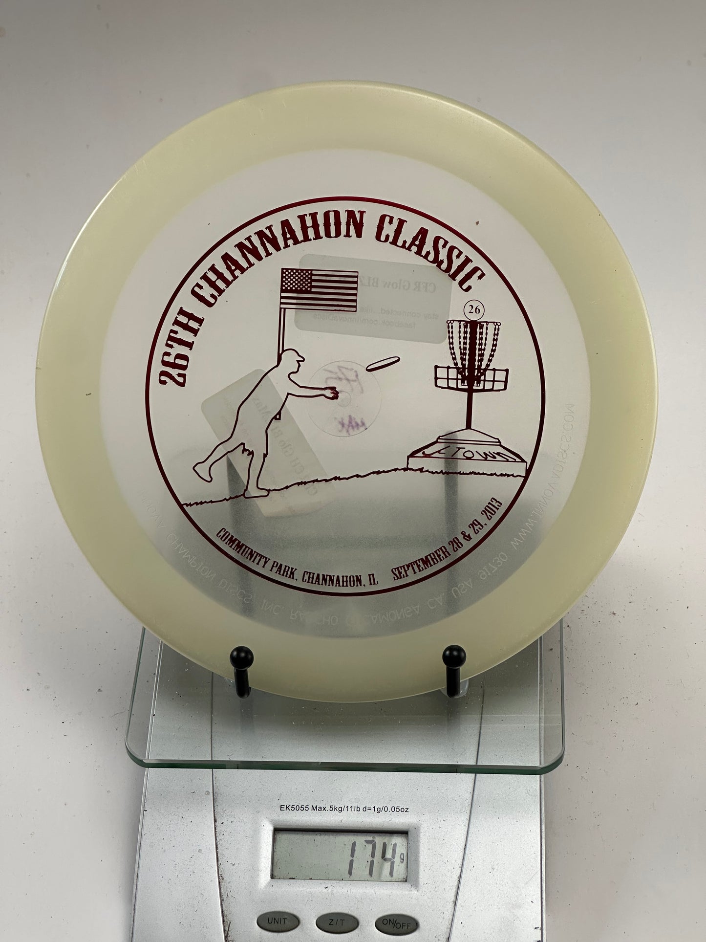 Innova Champion Glow Max Distance Driver – 26th Channahon Classic Stamp