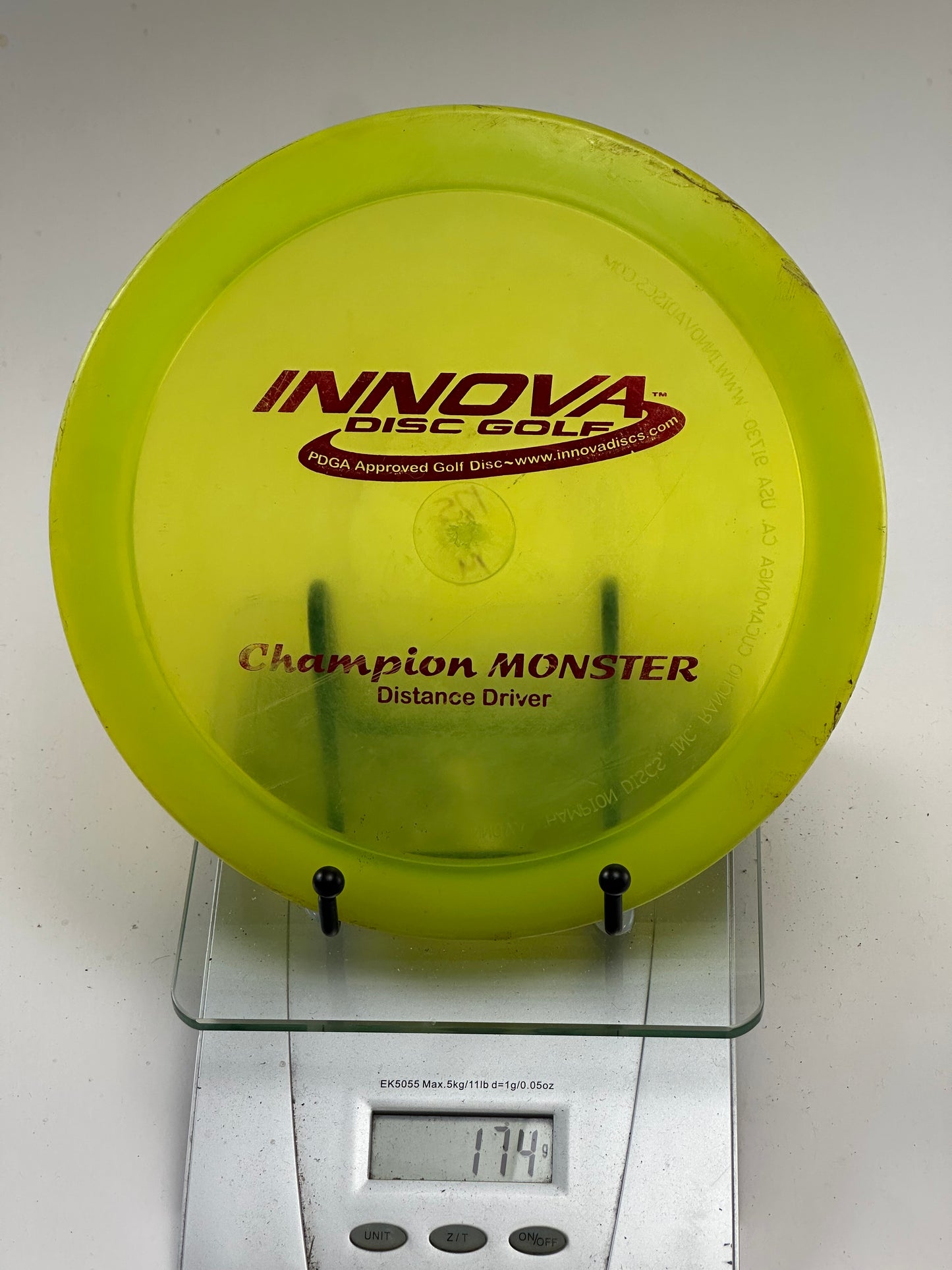 Innova Monster Champion Distance Driver (Transparent Yellow)