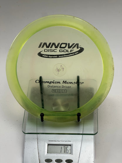 Innova Champion Monster Distance Driver (176g) - Translucent Yellow