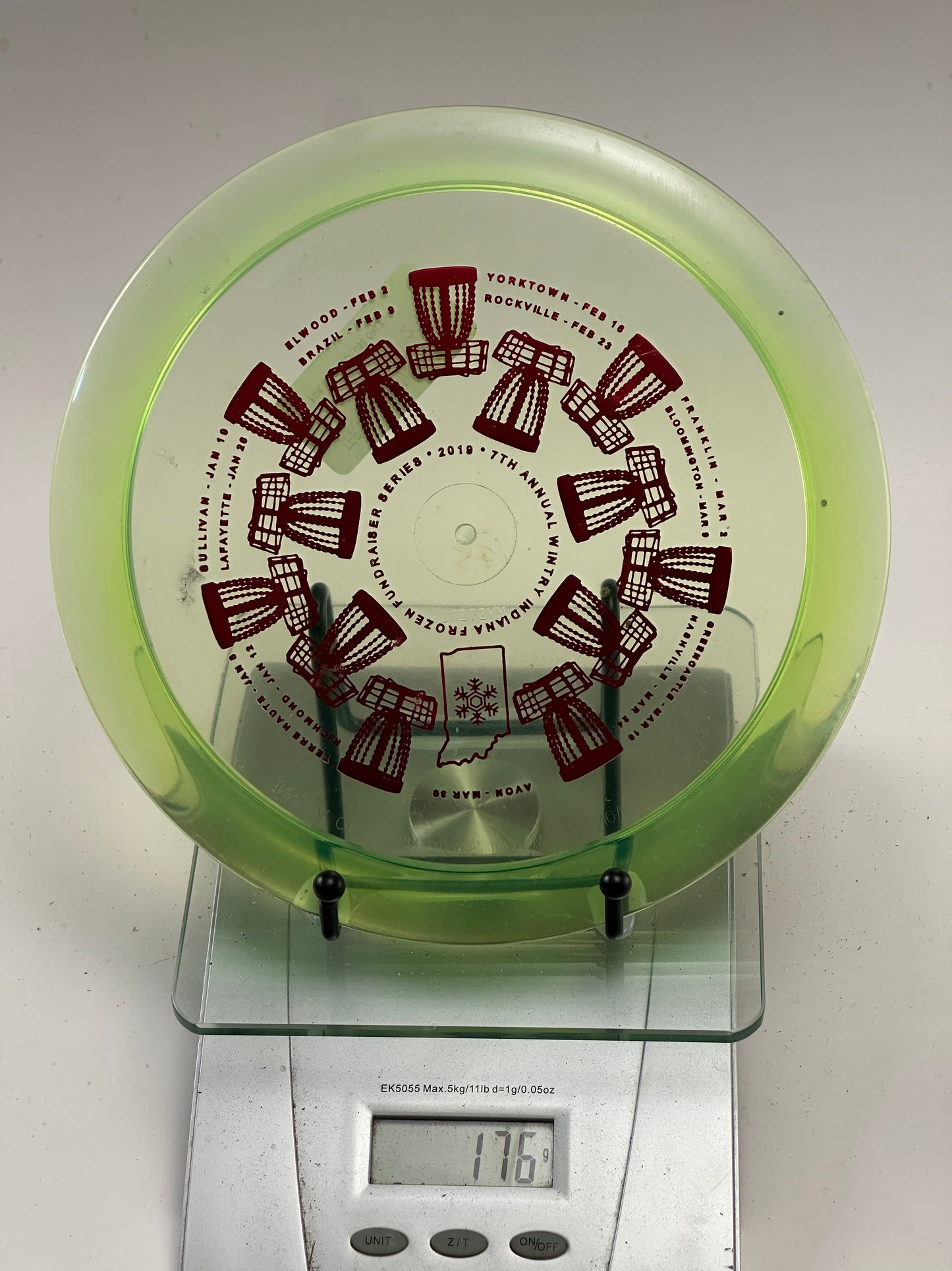 Innova Champion Mystere 176g - 2019 Indiana Frozen Fundraiser (Clear Green)
