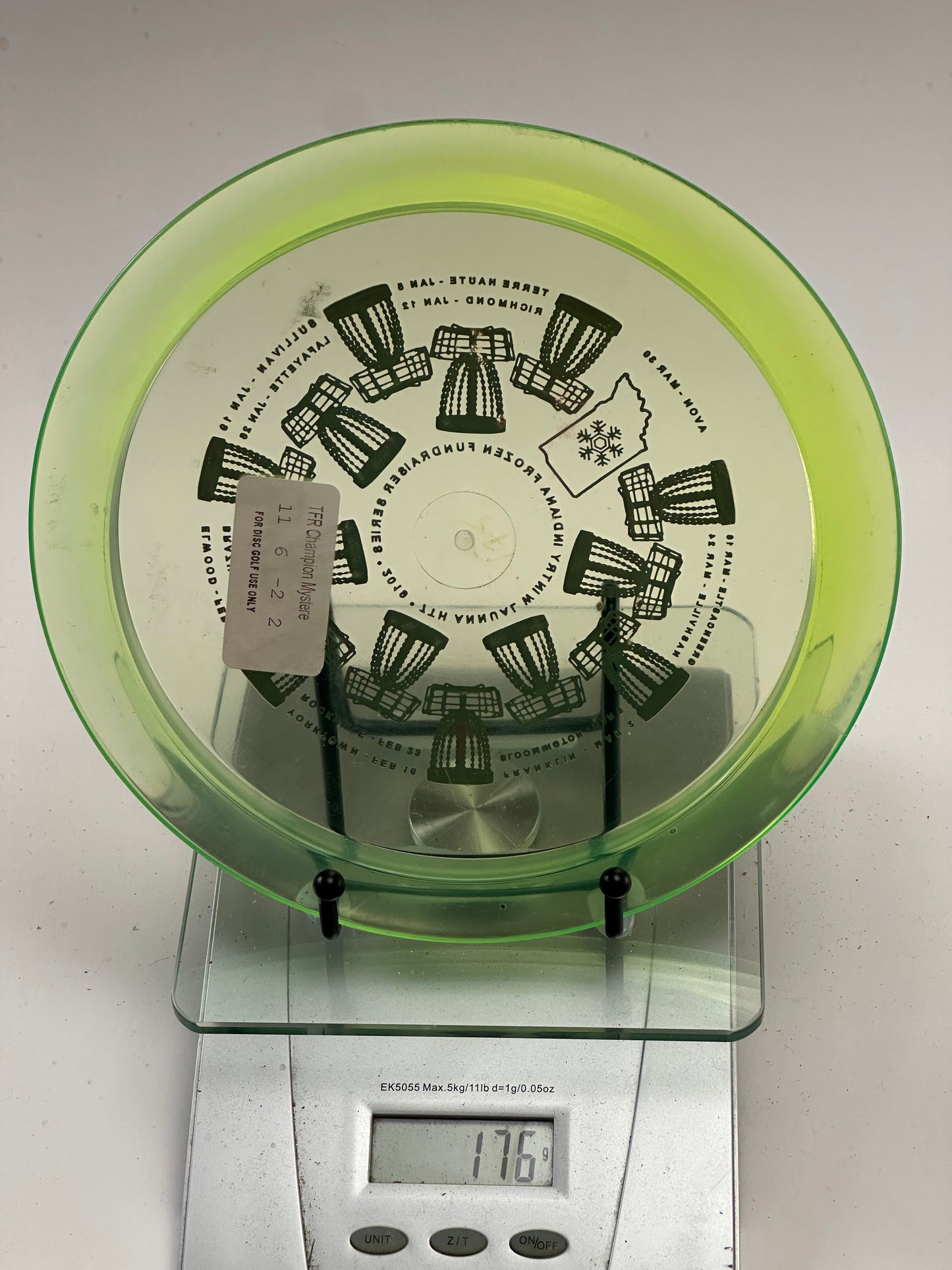 Innova Champion Mystere 176g - 2019 Indiana Frozen Fundraiser (Clear Green)