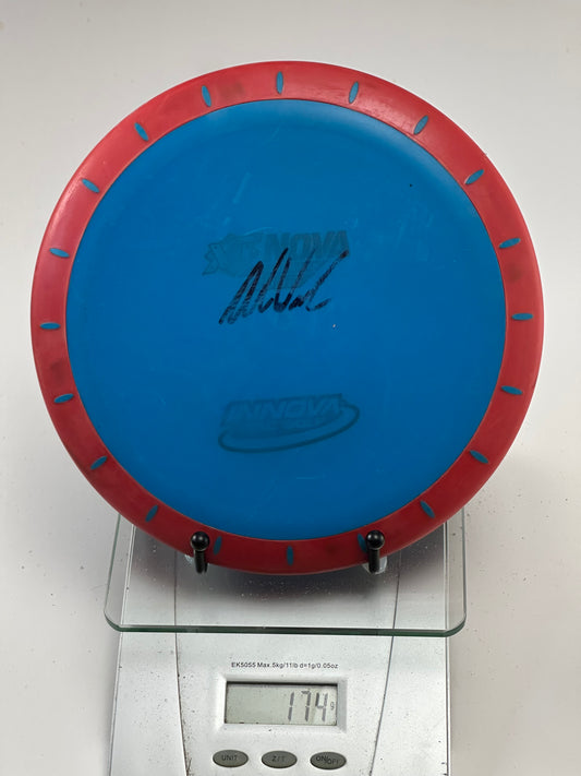 Innova XT Nova Putter – Blue w/ Red Rim, Compass Stamp (174g)