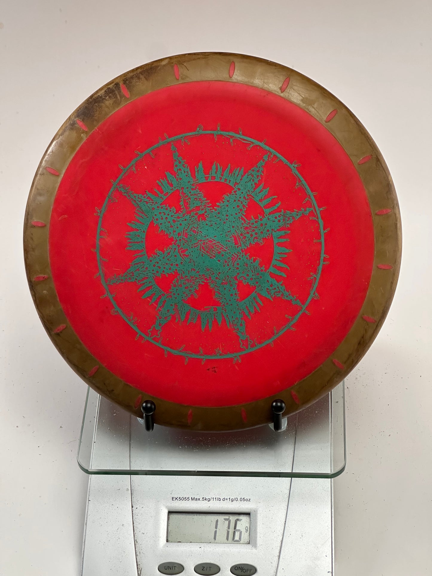 Innova XT Nova Putter | Red Core w/ Brown Rim | Compass Stamp