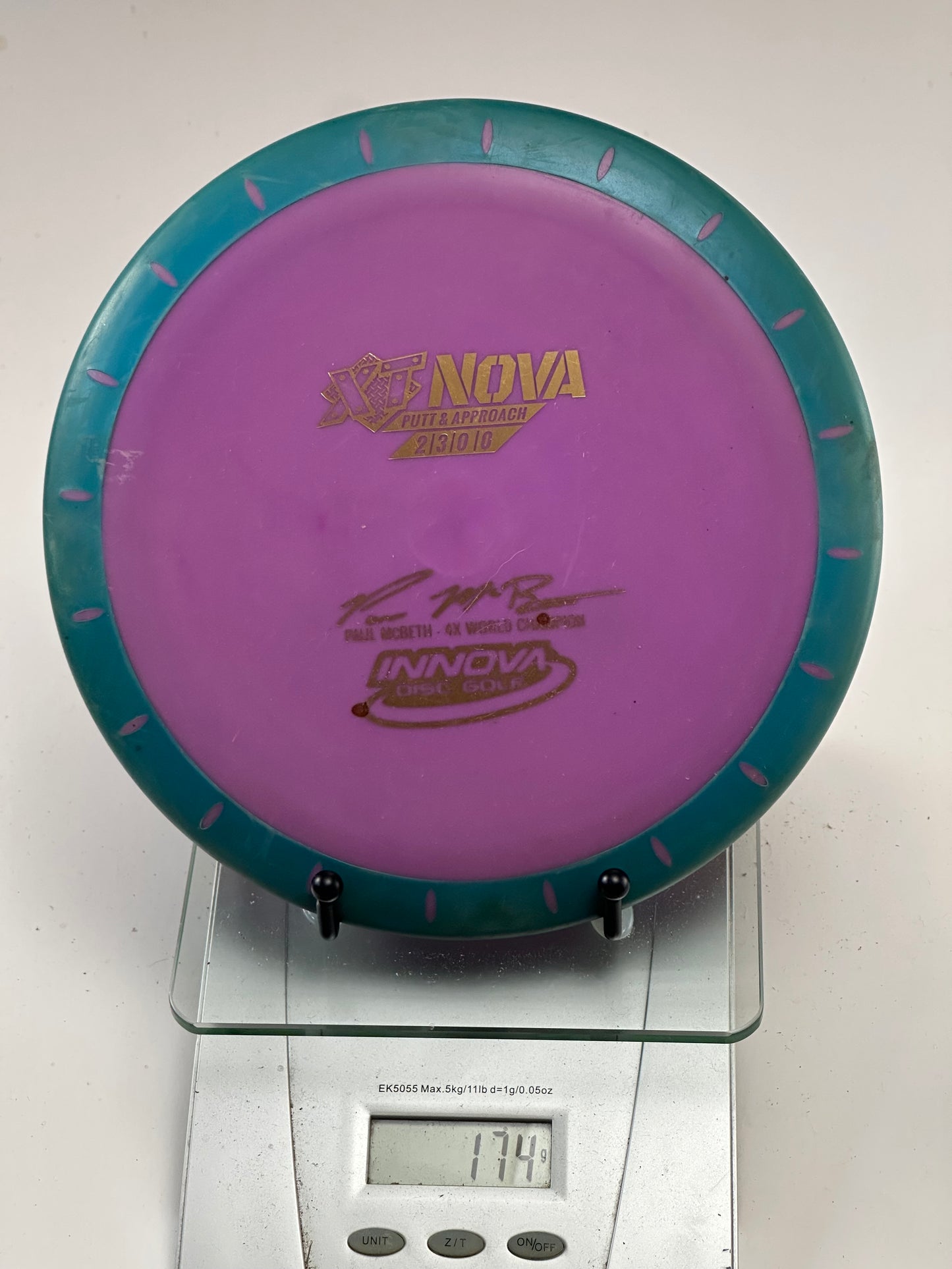 Innova XT Nova Putt & Approach – Purple w/ Teal Rim, XT Nova Stamp