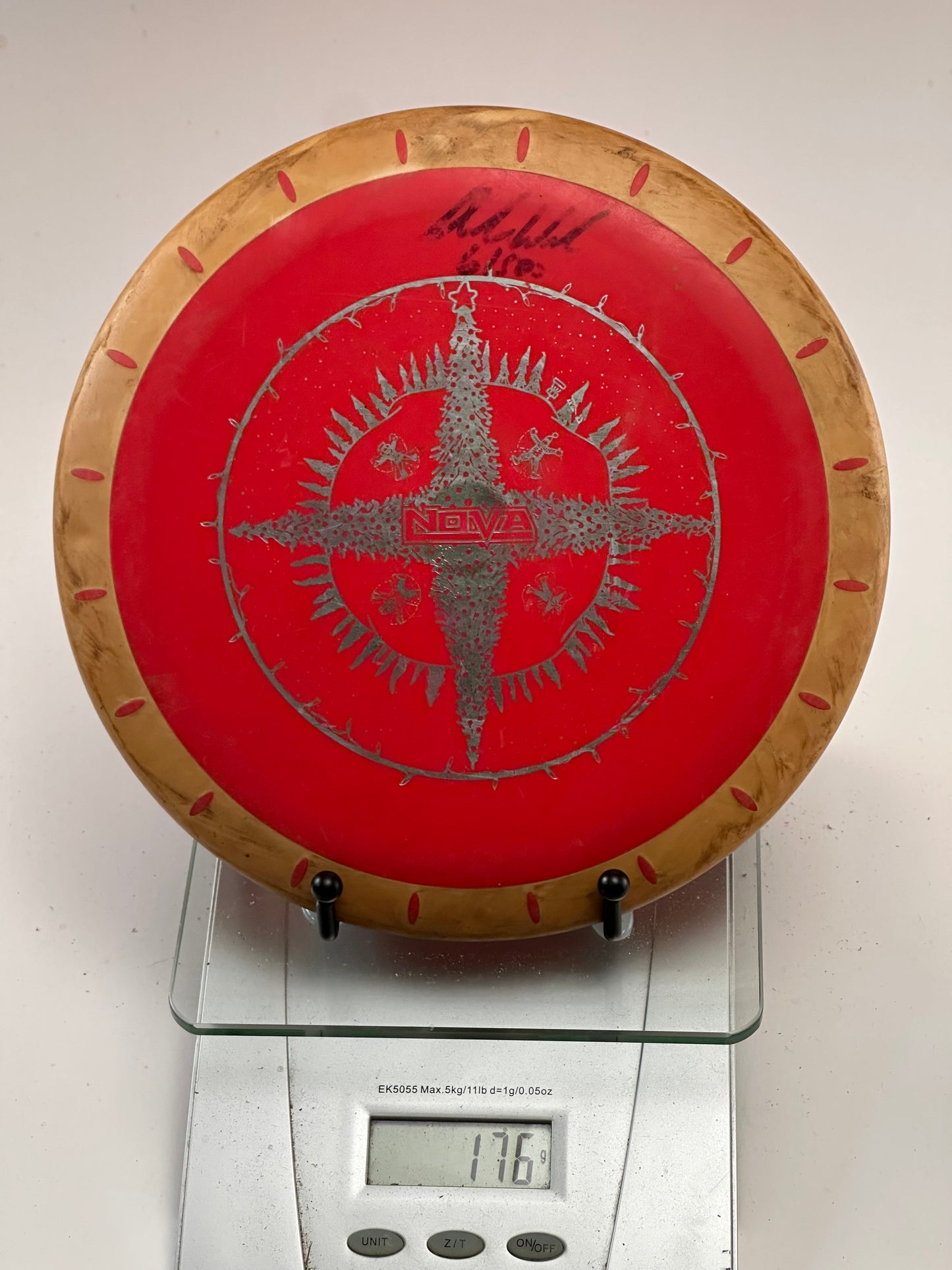 Innova XT Nova Putter (Red/Brown) Compass Stamp, Signed