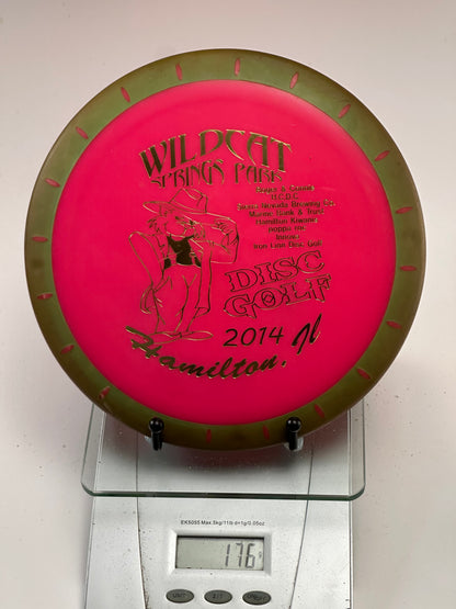 Innova XT Nova – 2014 Wildcat Springs Park Tournament Stamp (Pink/Green)
