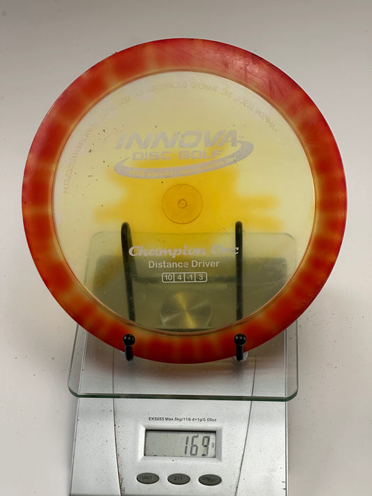 Innova Champion Orc Distance Driver - Translucent Yellow w/ Swirly Red Rim