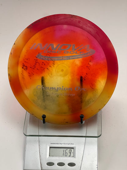 Innova Champion Orc – Translucent Red/Orange Swirl