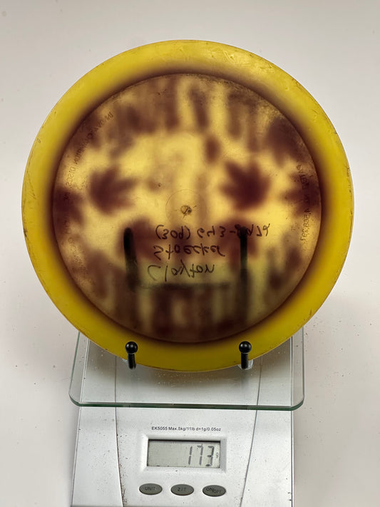 Innova Champion Orc – Yellow Rim w/ Brown Swirl (173g)