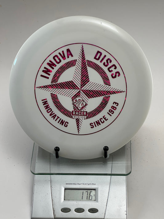Innova Racer (DX) – White with Red Foil Stamp, 176g