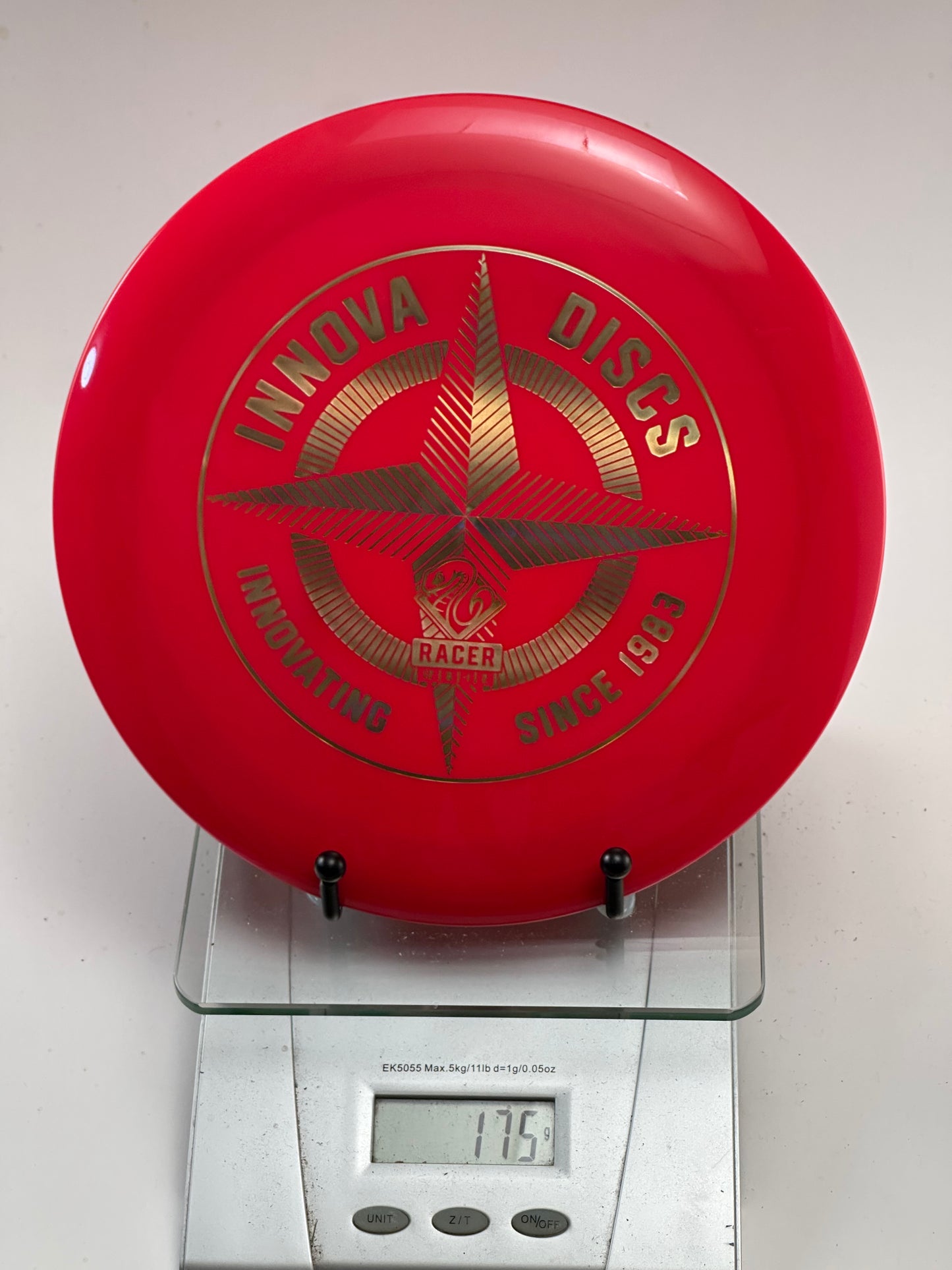 Innova Racer DX Disc Golf Disc - Red with Gold Foil Stamp