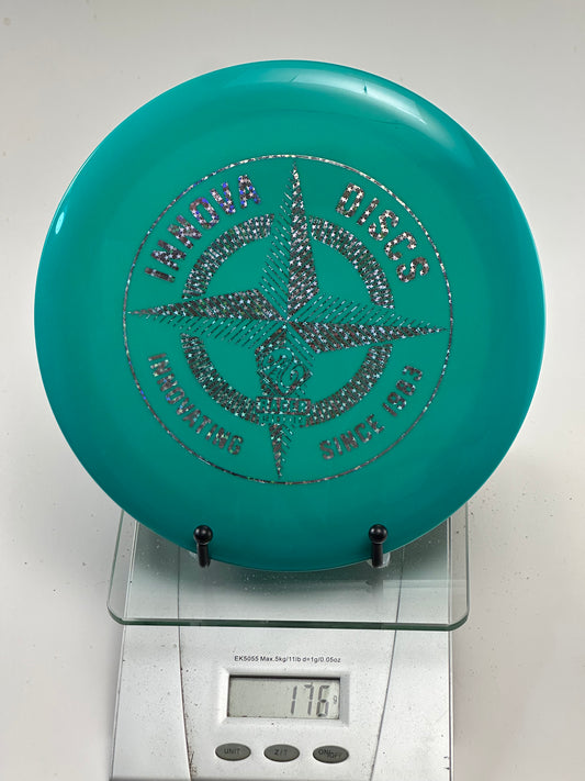 Innova Racer Champion Teal/Green Disc Golf Disc w/ Holo Compass Stamp