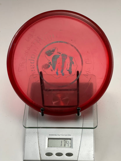 Innova Champion Rhyno Putter (Transparent Red) - Freedom Flight 2014 Stamp