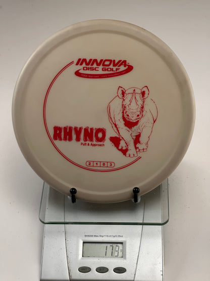 Innova DX Rhyno Putt & Approach Disc - White w/ Red Rhyno Stamp