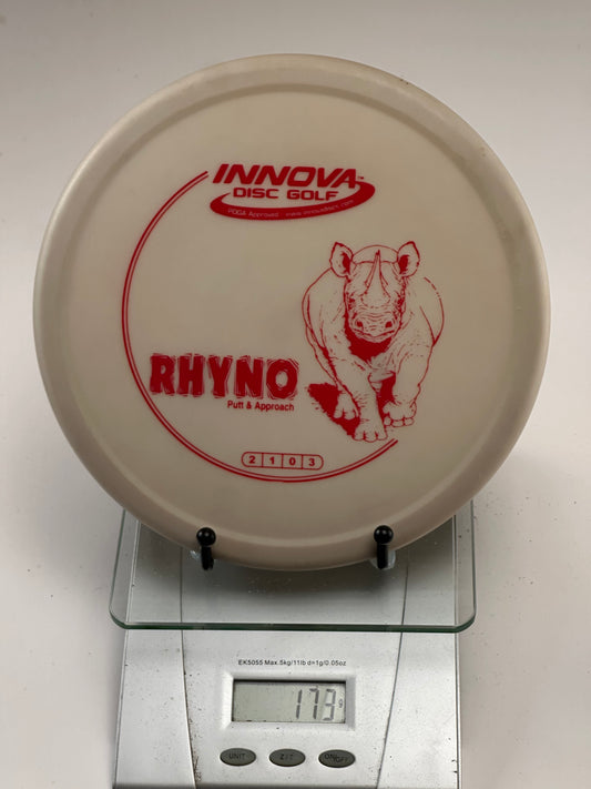 Innova DX Rhyno Putt & Approach Disc - White w/ Red Rhyno Stamp