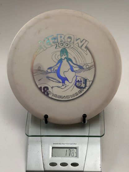 Innova DX Roc Midrange – 2003 Ice Bowl Penguin Holo Tournament Stamp
