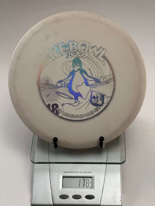 Innova DX Roc Midrange – 2003 Ice Bowl Penguin Holo Tournament Stamp