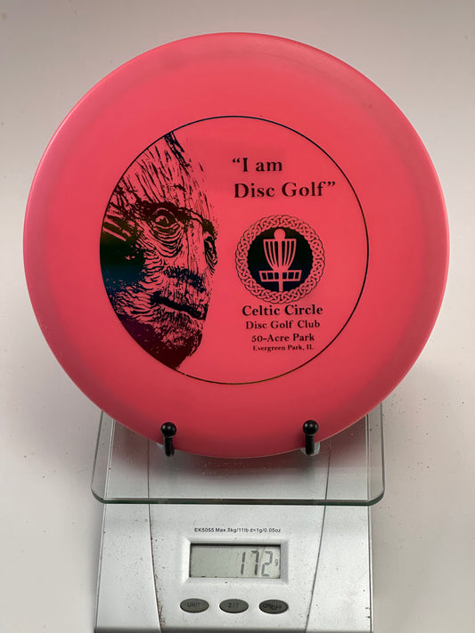 Innova DX Roc Midrange – Pink Celtic Circle Disc Golf Club Stamp