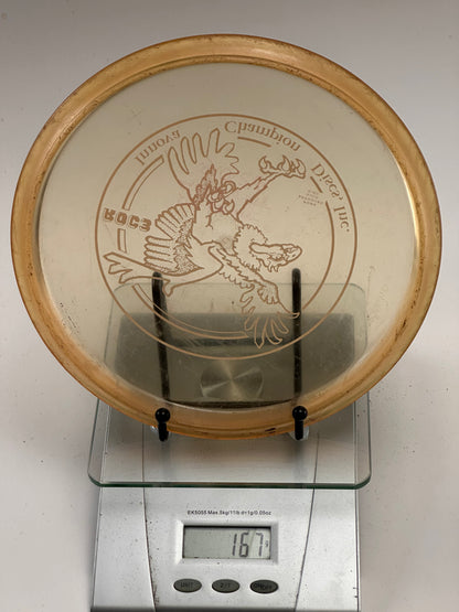 Innova Roc3 Champion Midrange 167g Clear w/ Amber Rim Eagle Stamp
