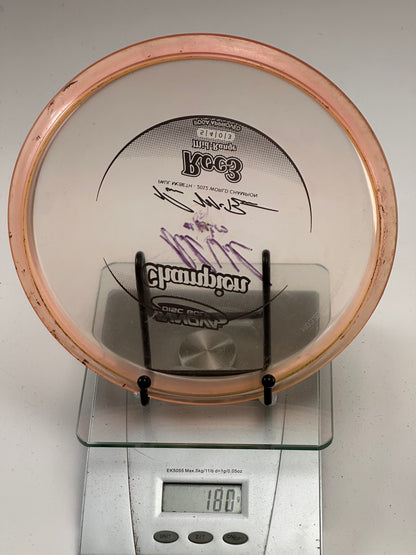 Innova Champion Roc3 Clear w/ Peach Rim (Paul McBeth) 180g, Rim Ink