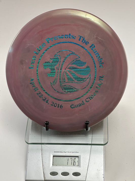 Innova Star Roc3 Swirly Pink 2016 Iron Lion Rumble Tournament Stamp