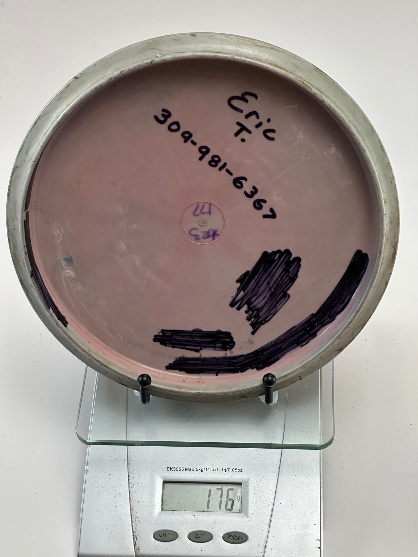 Innova Star Roc3 Swirly Pale Gray – 2015 Illinois State Doubles Stamp, Rim Ink