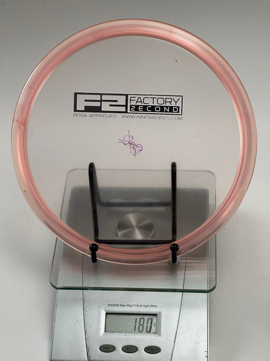 Innova Roc3 Champion F2 (Factory Second) – Clear/Pink Rim, Light Ink