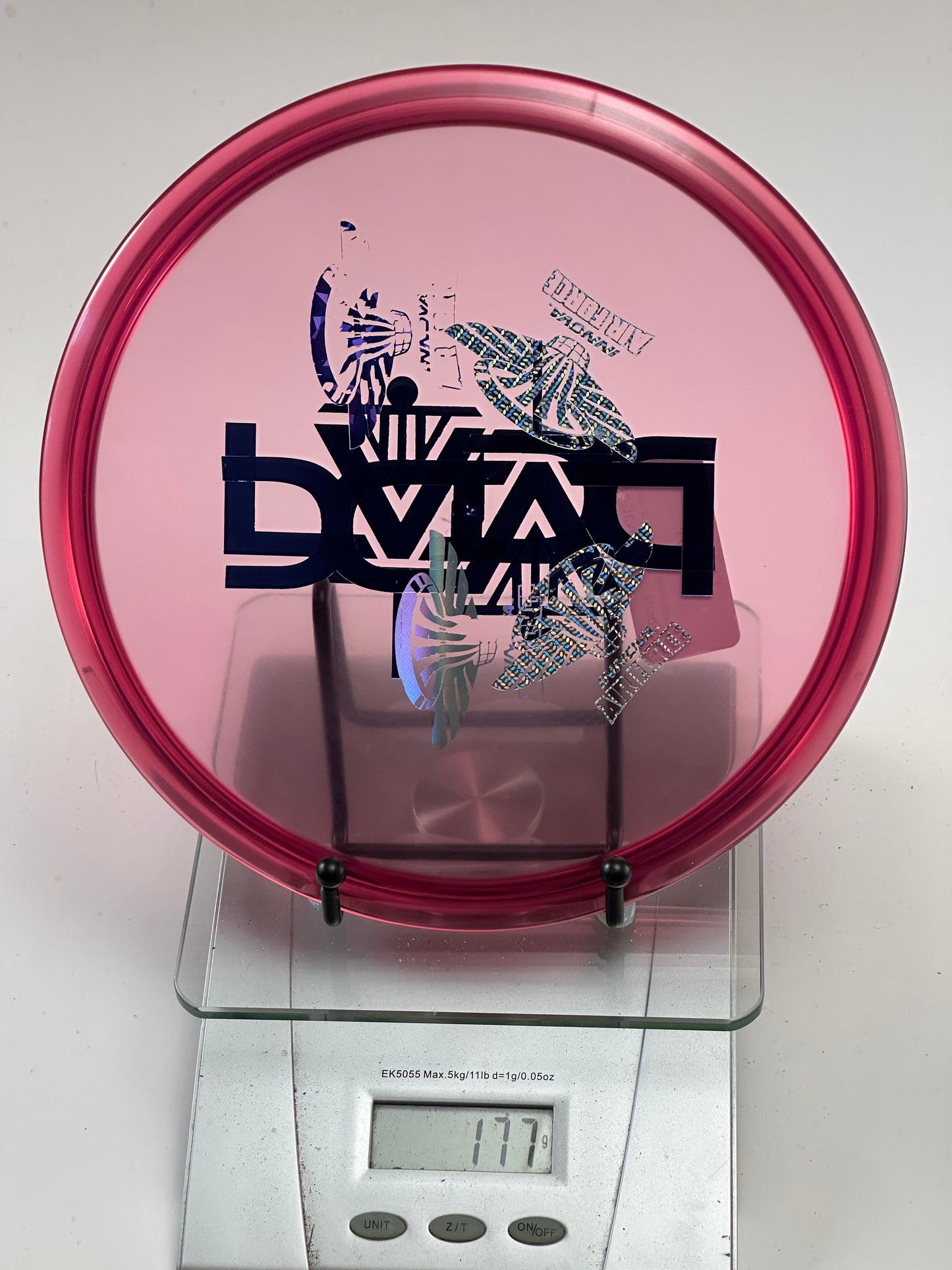 Innova Champion Roc3 Transparent Pink Bottom Stamp (Dual Foil) – No Ink