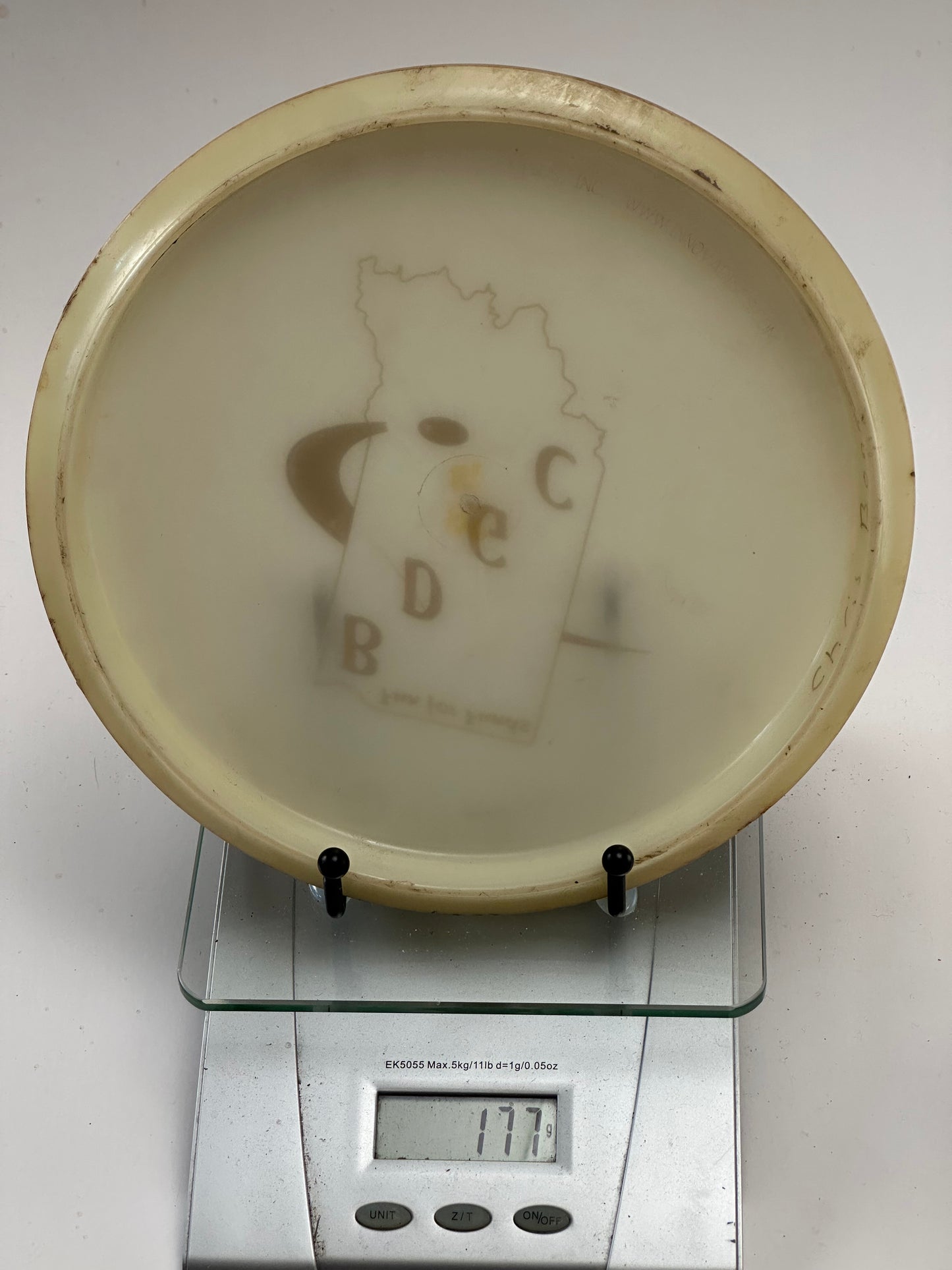 Innova Champion Roc3 Opaque Off-White w/ BDGC Fun for Funds Stamp (Heavily Worn)