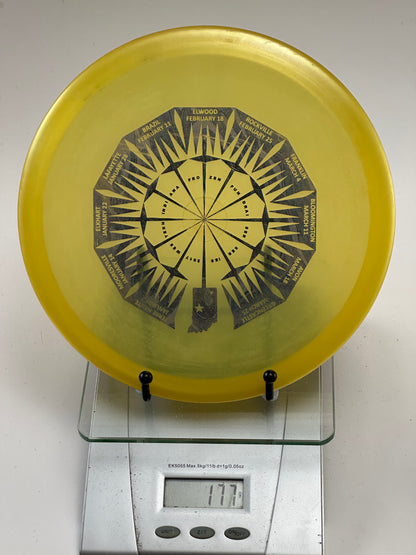 Innova Champion Roc3 Transparent Yellow 2017 Indiana Points Series Stamp