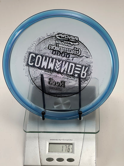 Innova Champion Roc3 – Transparent w/ Blue Rim, Commander Topo Stamp