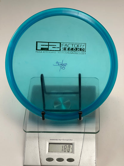 Innova Champion Roc3 (Factory Second) Transparent Teal Midrange w/ Ink