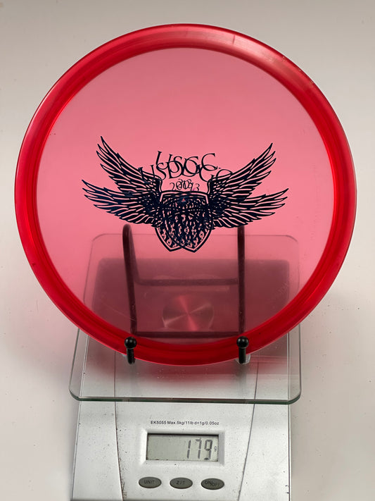 Innova Champion Roc3 Clear Red 2013 USDGC Winged Shield Stamp