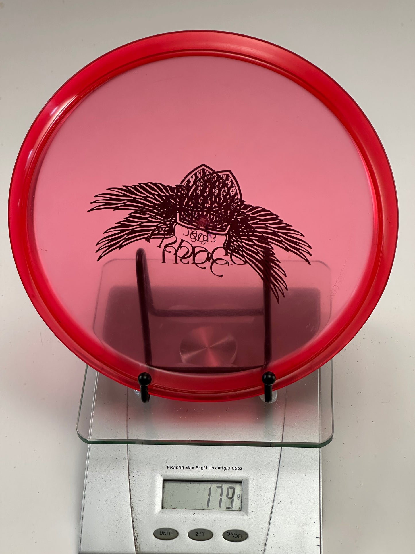 Innova Champion Roc3 Clear Red 2013 USDGC Winged Shield Stamp